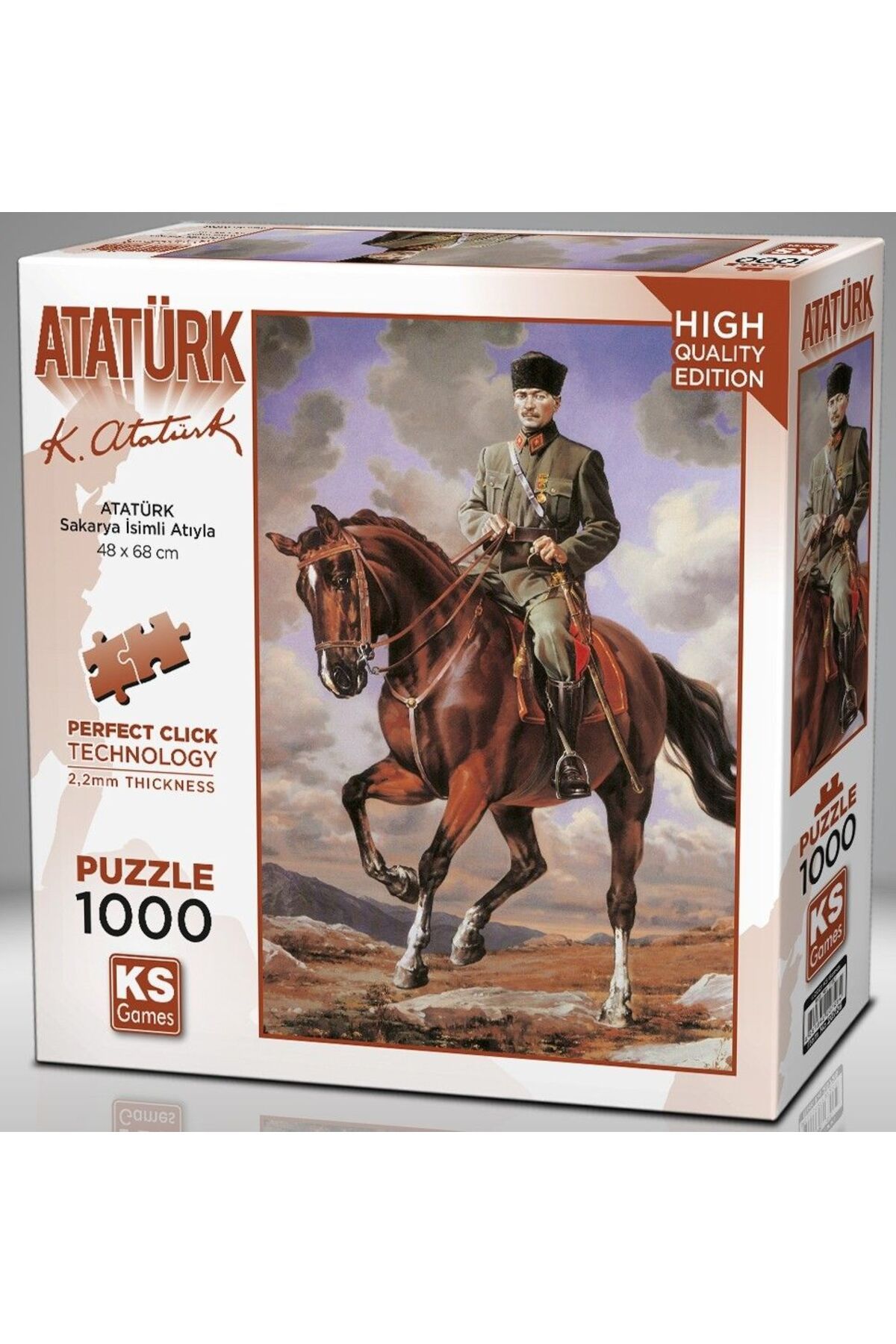 Ks Games معما 1000 قطعه از Gazi Mustafa Kemal Sakarya با اسب به نام