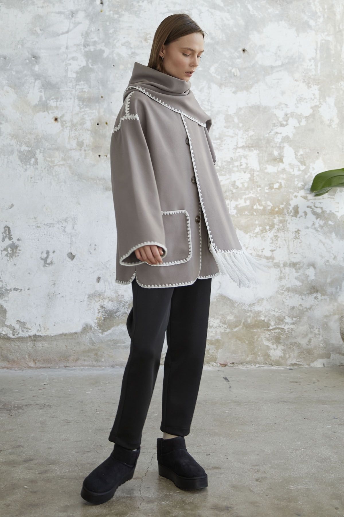 InStyle-Kurtka Alira ze stemplem - Latte 5