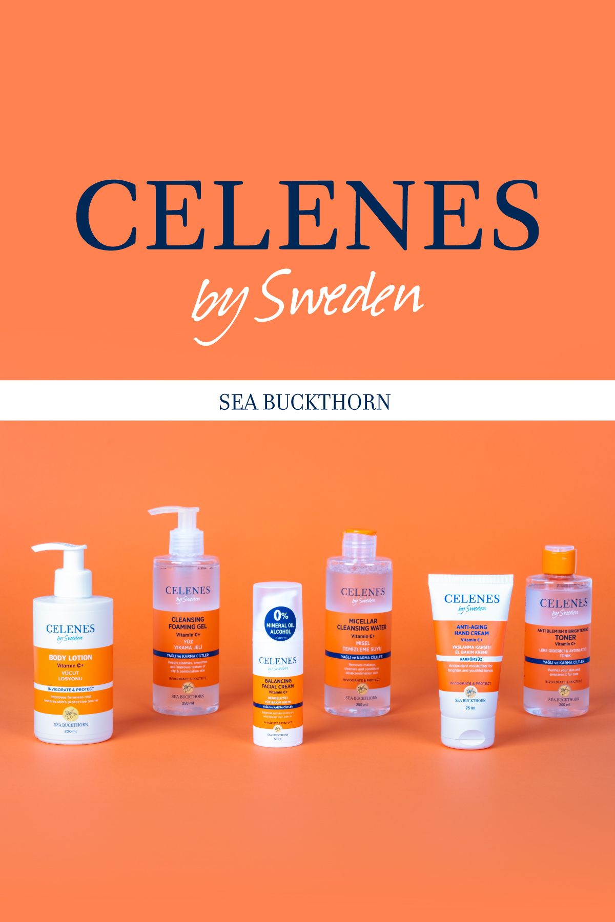 Celenes by Sweden کرم صورت تعادل‌دهنده دریایی برای پوست چرب و مختلط 50 میلی‌لیتر