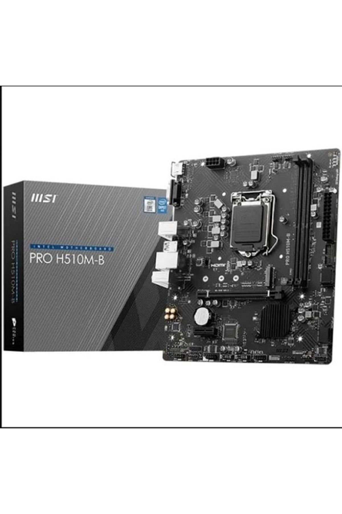 MSI-انتل برو H510M-B DDR4 2933 ميجا هرتز DDR4 VGA HDMI M.2 HDMI VGA mATX 1200P (10-11الجيل) 1