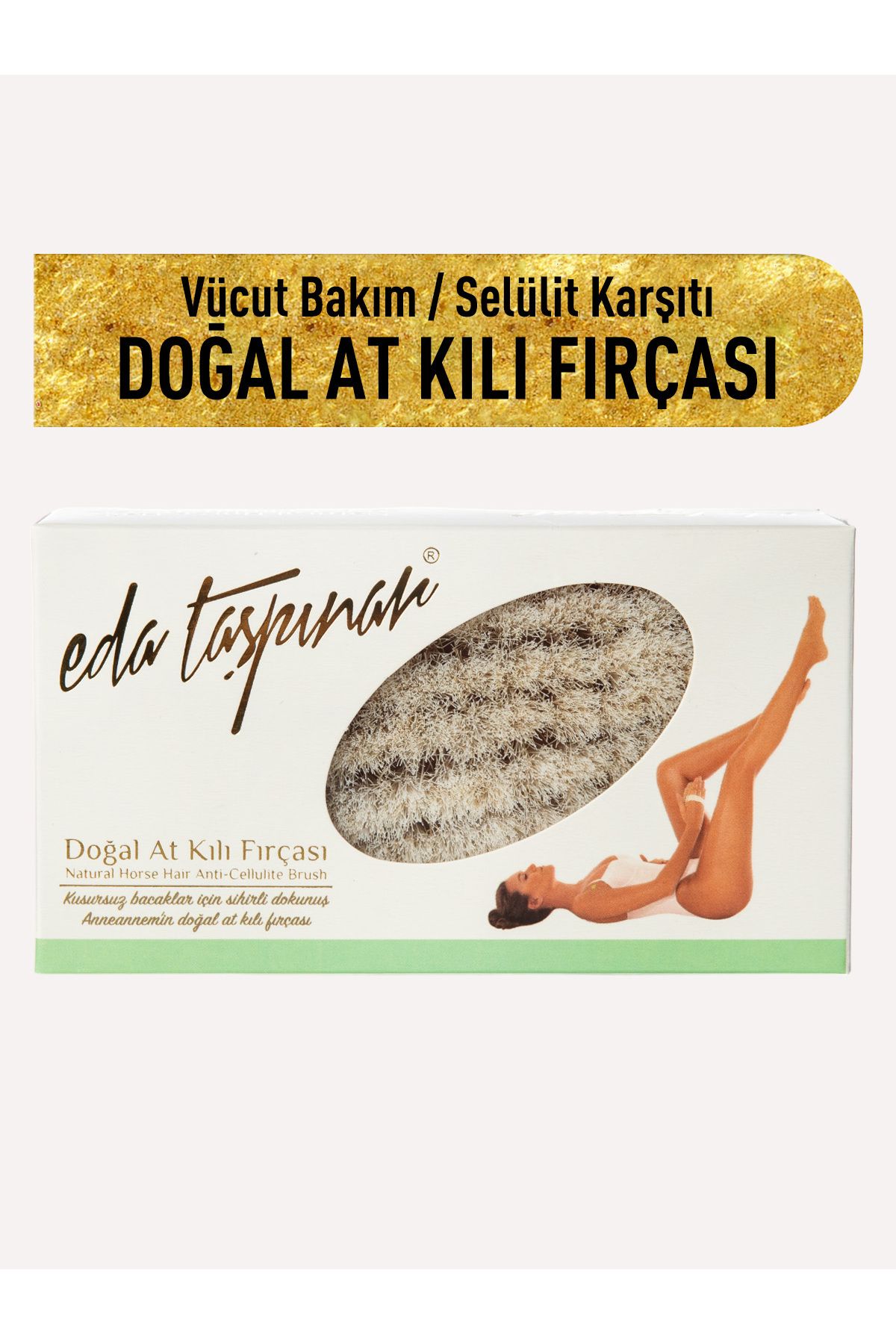 Eda Taşpınar مسواک موی اسب طبیعی برای پوست