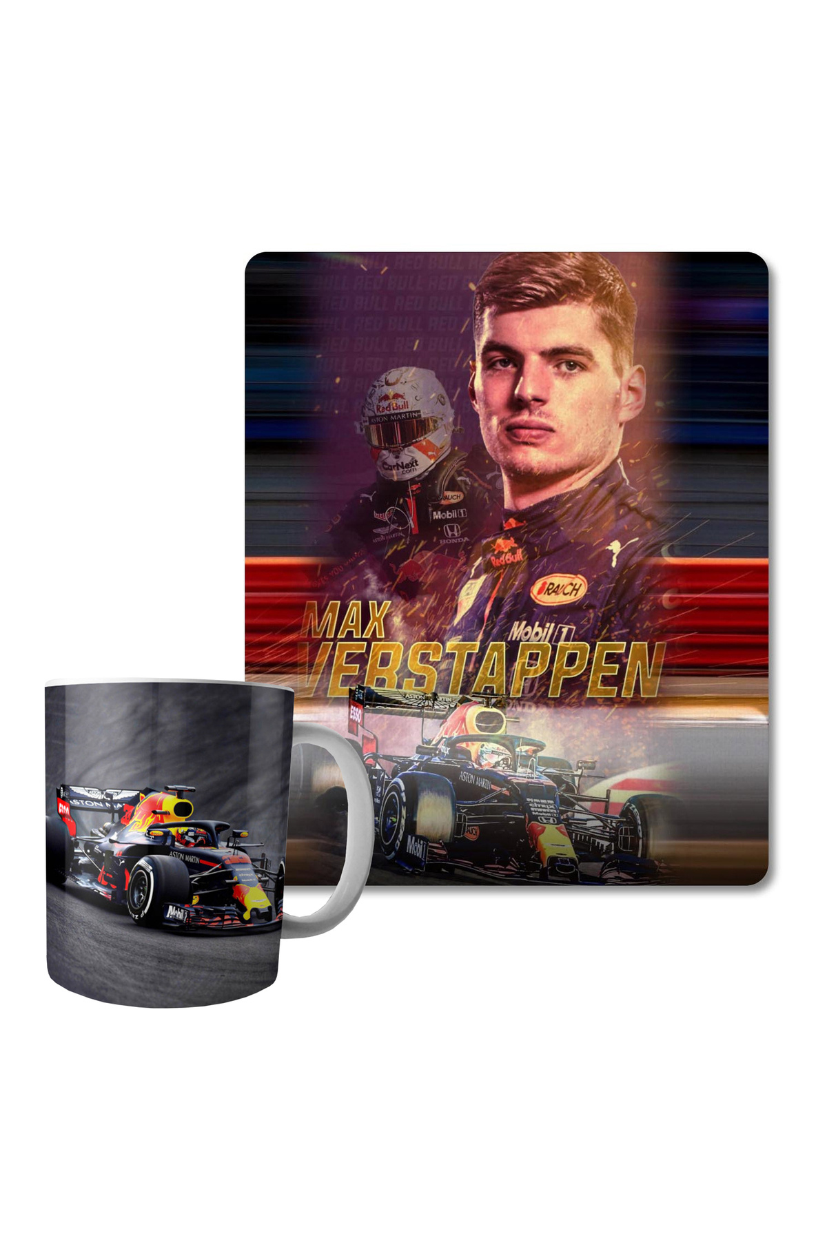 Max Verstappen Mug and Mouse Pad Set