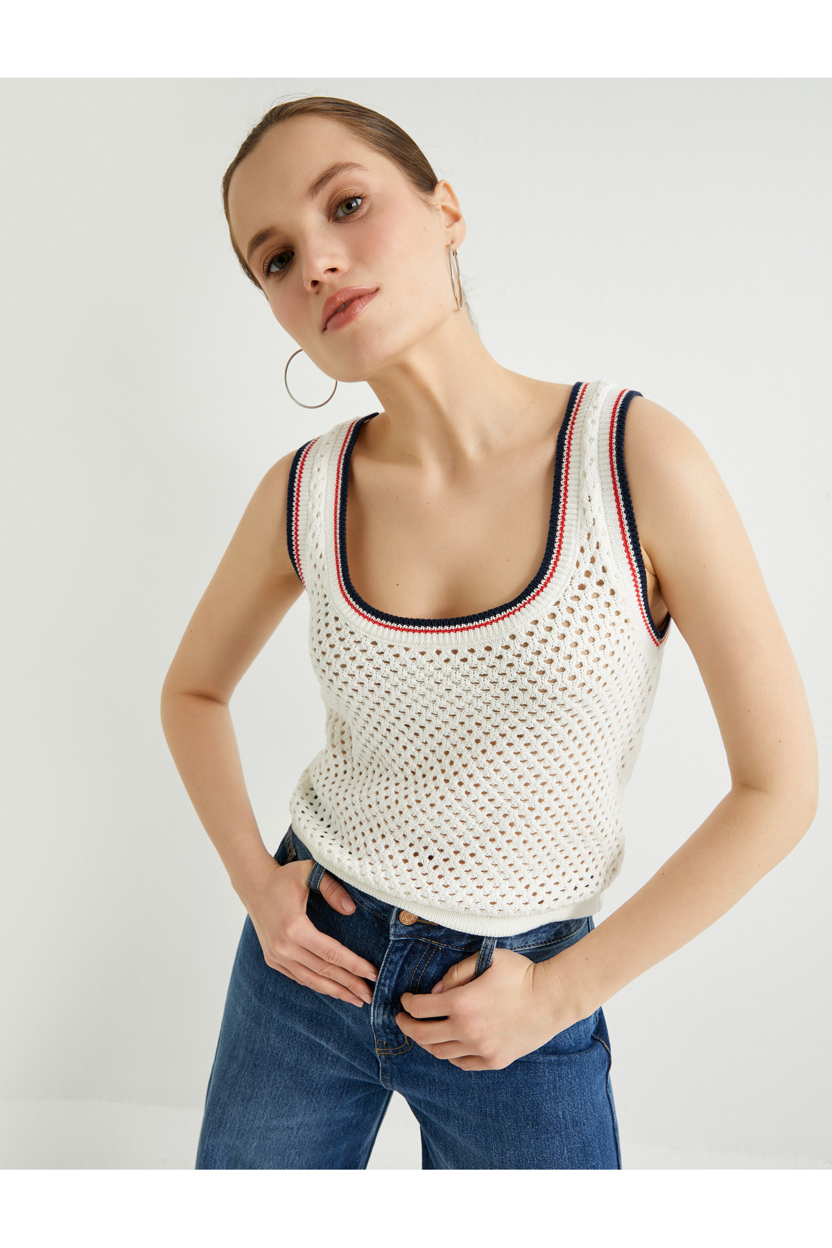 بند ضخیم ورزشکار روباز یقه U