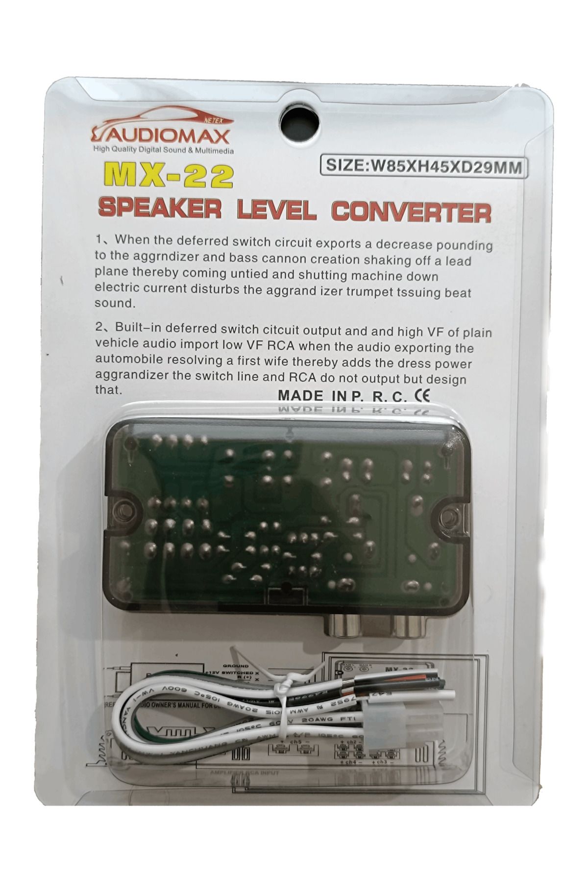 EXVOL-محول مخرج AUDIOMAX MX-22 ANFI ثنائي القناة 3