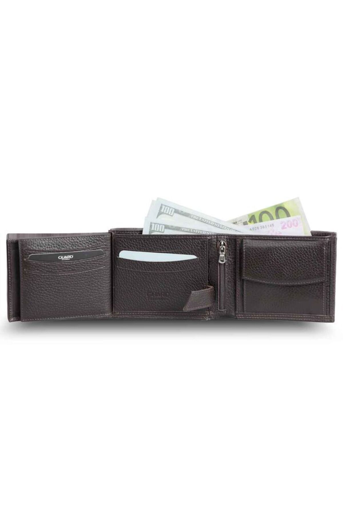 کیف پول مردانه قهوه ای GUARD | 50.G.02 اورجینال - تصویر 4