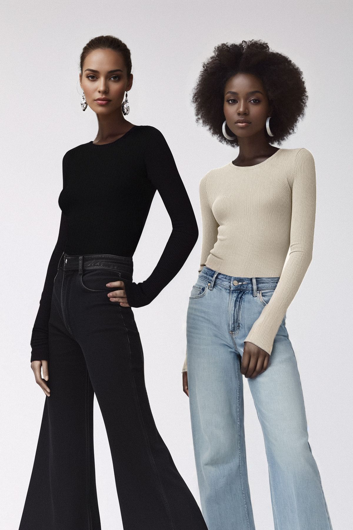 Trendyol Modest-Negru-bej, pachet de 2 mâneci lungi, în partea inferioară, cu fermoar, lenjerie de corp tricotată Căptușeală pentru corp TCTSS23UK00062 1