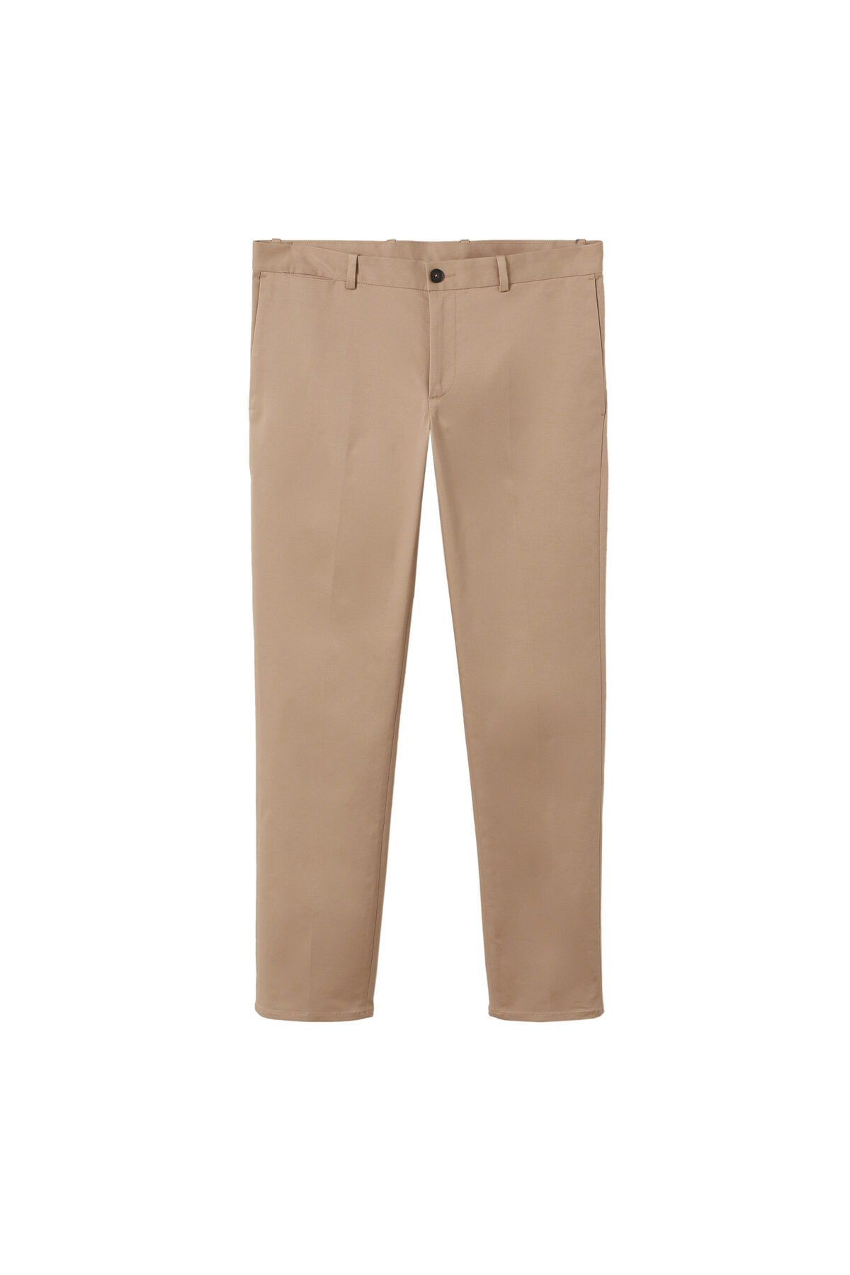 شلوار مردانه بژ منگوMANGO Man | 27021103 اورجینال - تصویر 4