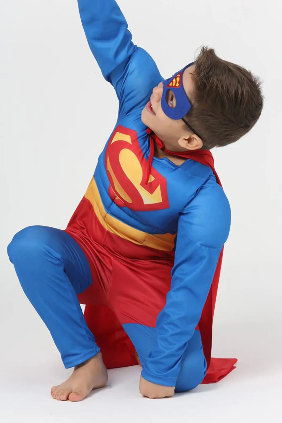 Superman-Kostüm muskulöser Kinder-Superman-Maskenparty- und Anzug für besondere Anlässe 3