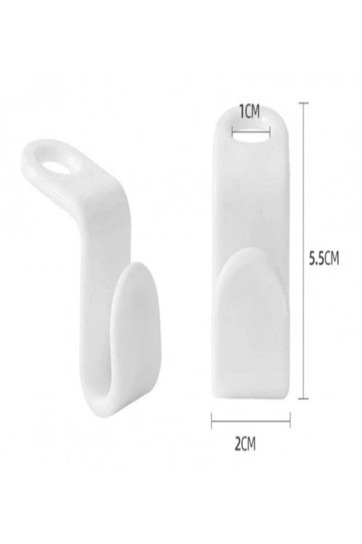 Slique-30 PCS Hanger Connector Hooks, Space Saving White Hanger Hooks 6
