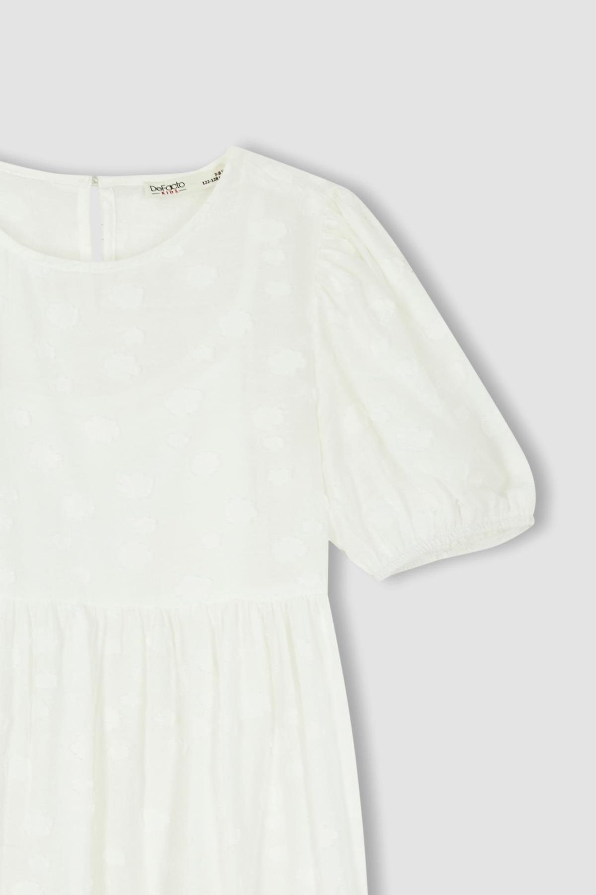 لباس مجلسی دخترانه بژ دفکتوDefacto | Y9149A622HS اورجینال - تصویر 6