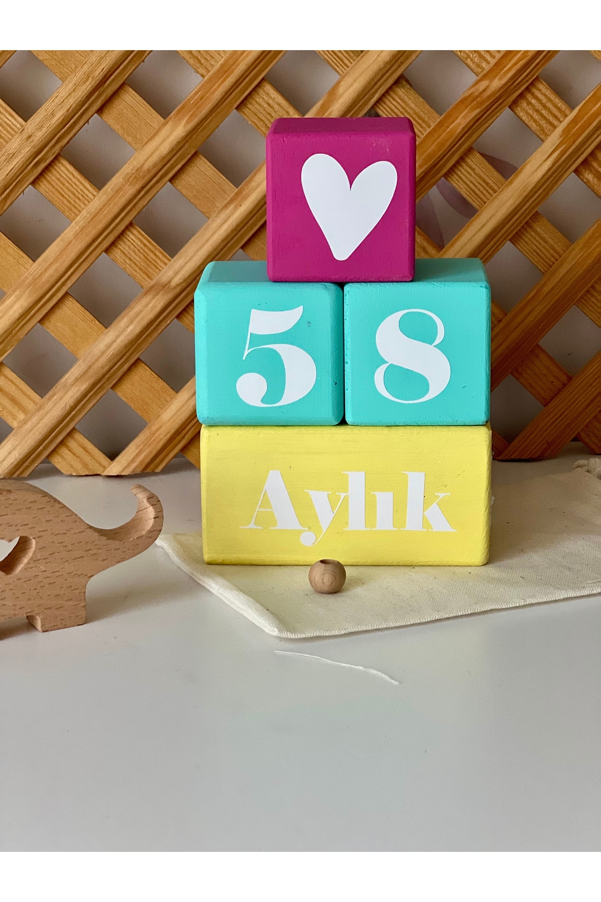 Anne bebek anı küpü seti fusya sarı küp