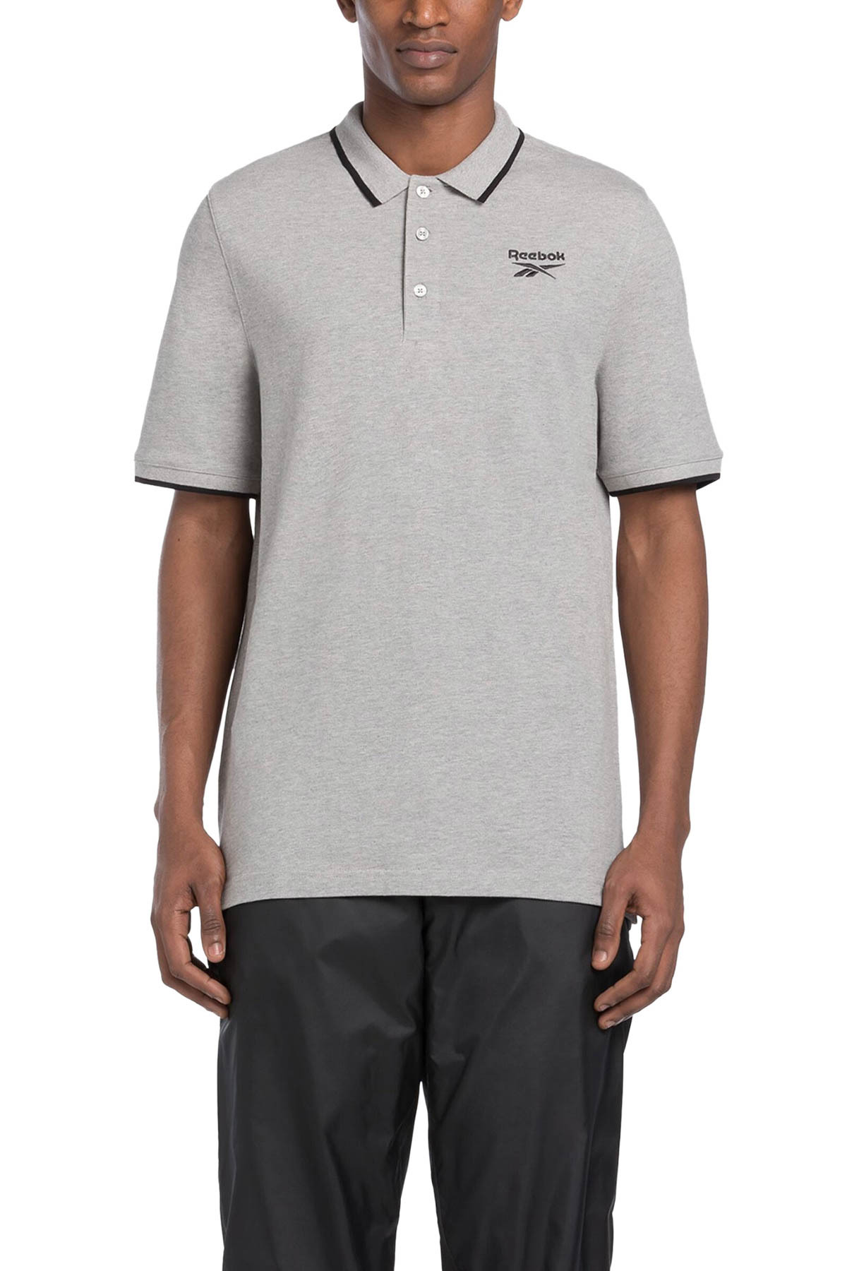 ریباک تی‌شرت آستین کوتاه مردانه خاکستری IDENTITY PIQUE POL