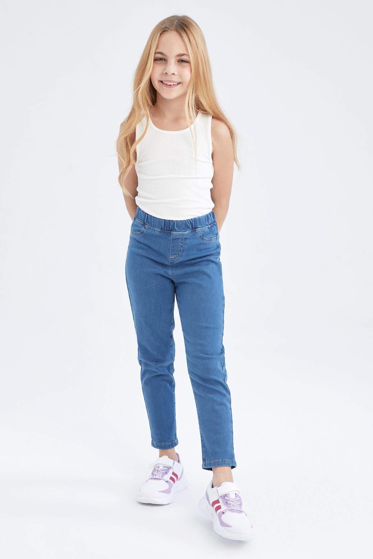 Blue jean trousers for ladies clearance
