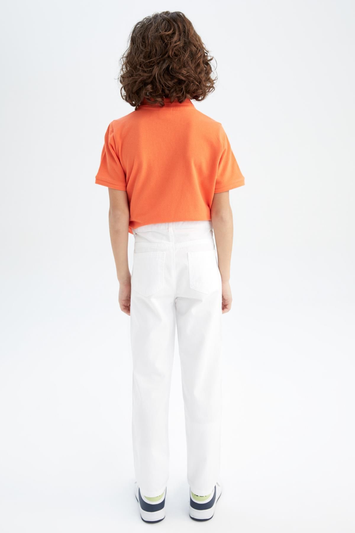 DeFacto-Chlapecké bílé gabardínové kalhoty Z1675a623sm 6