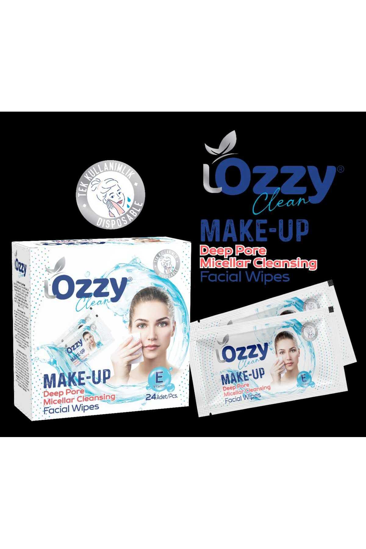 Lozzy Tek Kullanımlık Makyaj Temizleme Mendili