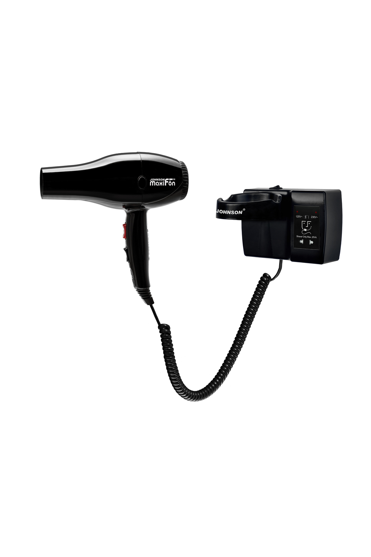 سشوار هتلی MaxiFön 110v - 220v با پریز تریمر 1600W