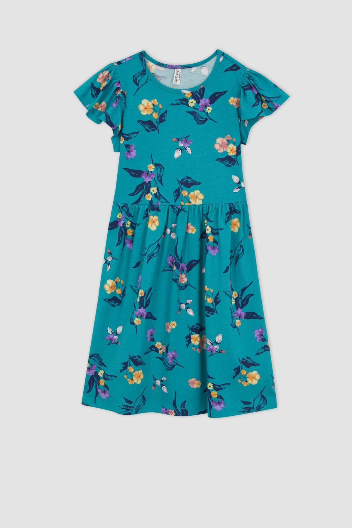 لباس مجلسی دخترانه آبی دفکتوDefacto | W7746A623SM اورجینال - تصویر 6