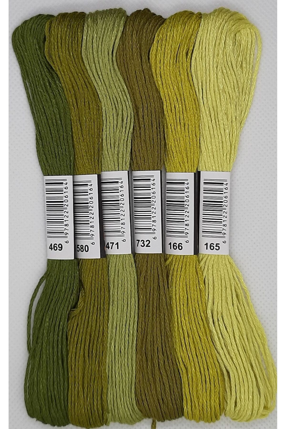 ALMİŞ 6 Adet Çapraz Dikiş 8 Metre 6 Kat Farklı Renk Kanaviçe Nakış Rokoko Ipi-469 165