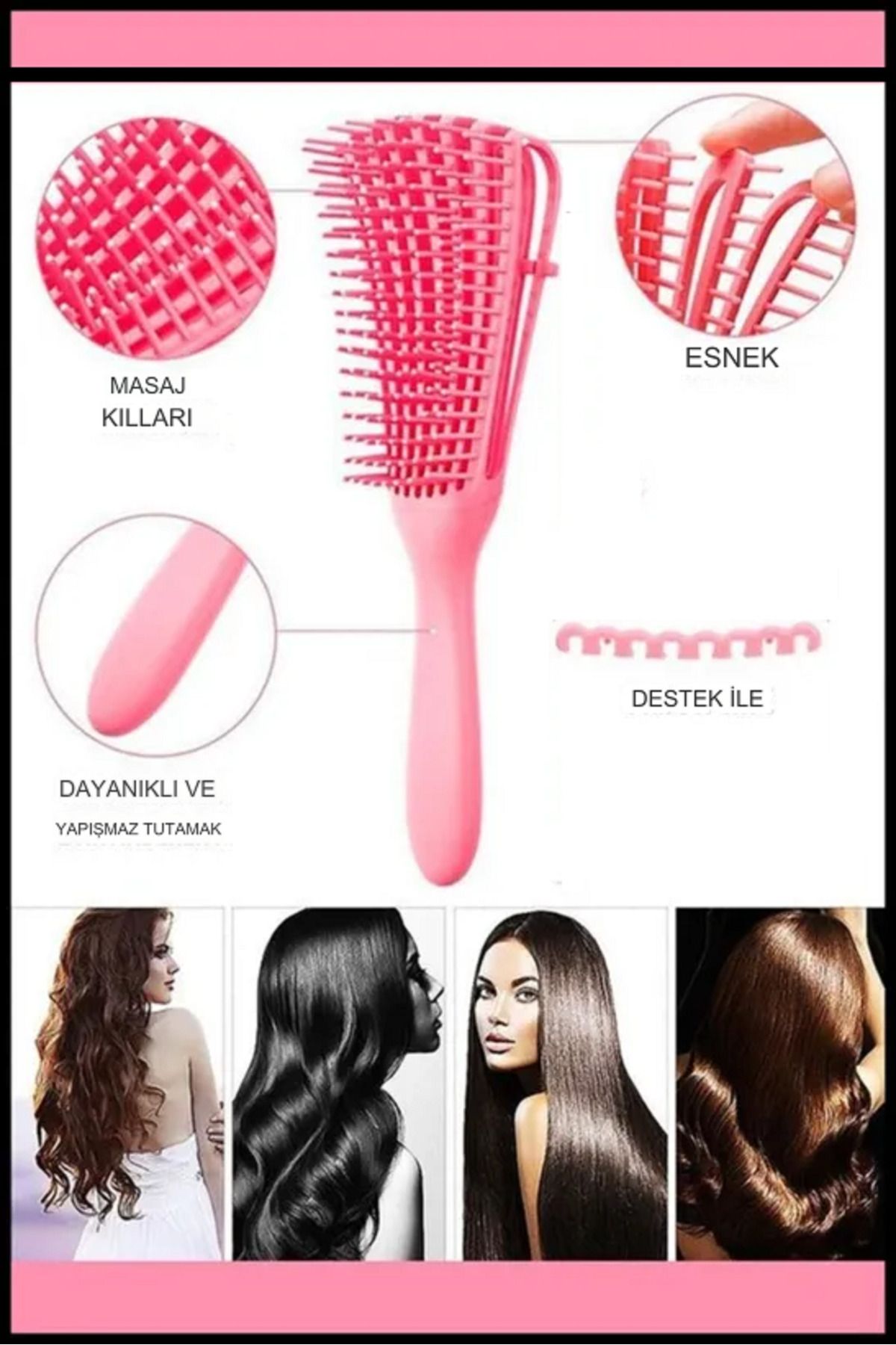 Dahaus Curly Hair Water Wave Blow Dry Comb Rake Comb Easy Blow Dry Comb Trendyol