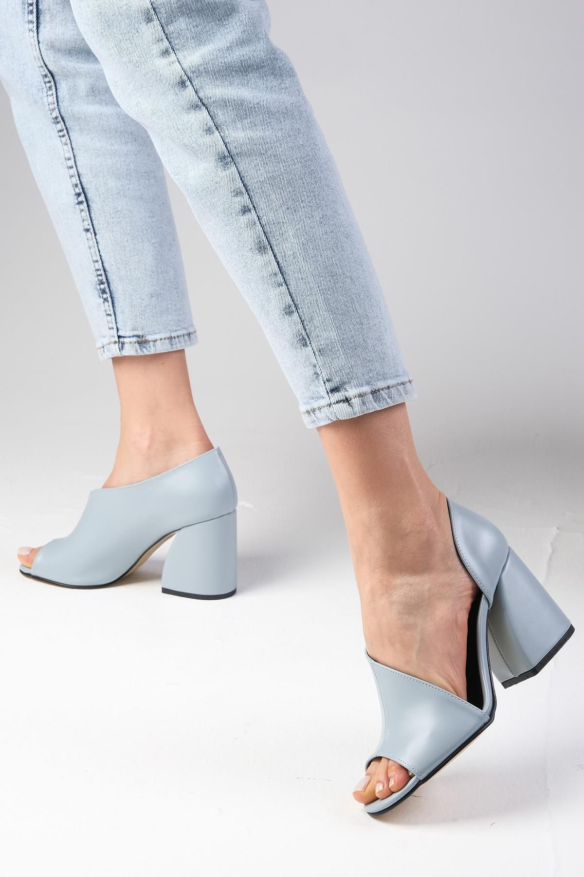 Mio Gusto-Dziecięce niebieskie buty na obcasie 4