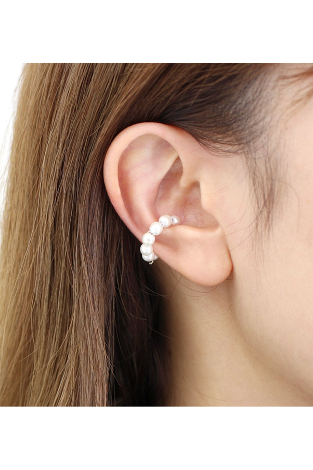 2'li Incili Kıkırdak Küpe 4