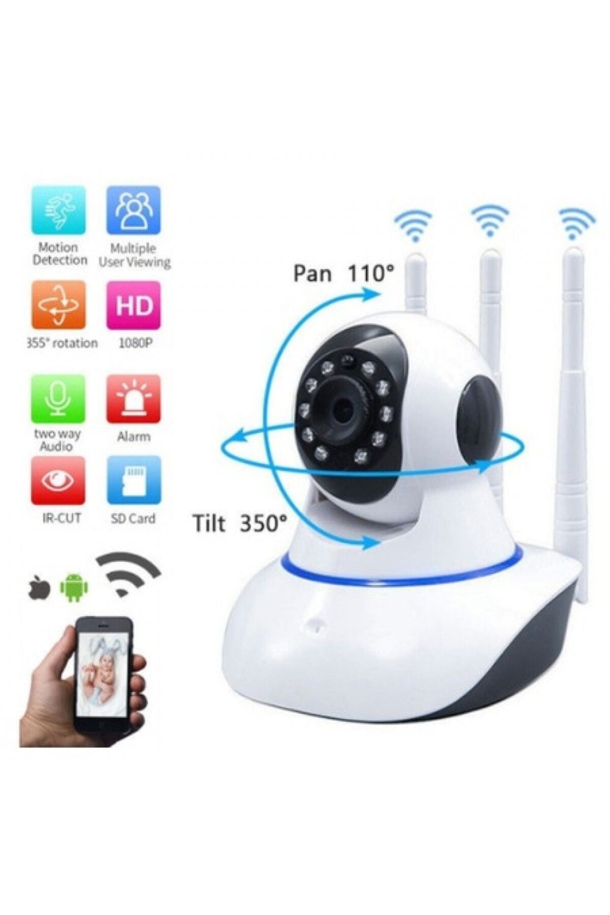 teknotrust Gece Görüşlü Kablosuz Bebek Izleme Kamerası Wifi Ip Kamera-32 Gblı fotoğrafı 2 (önizleme)