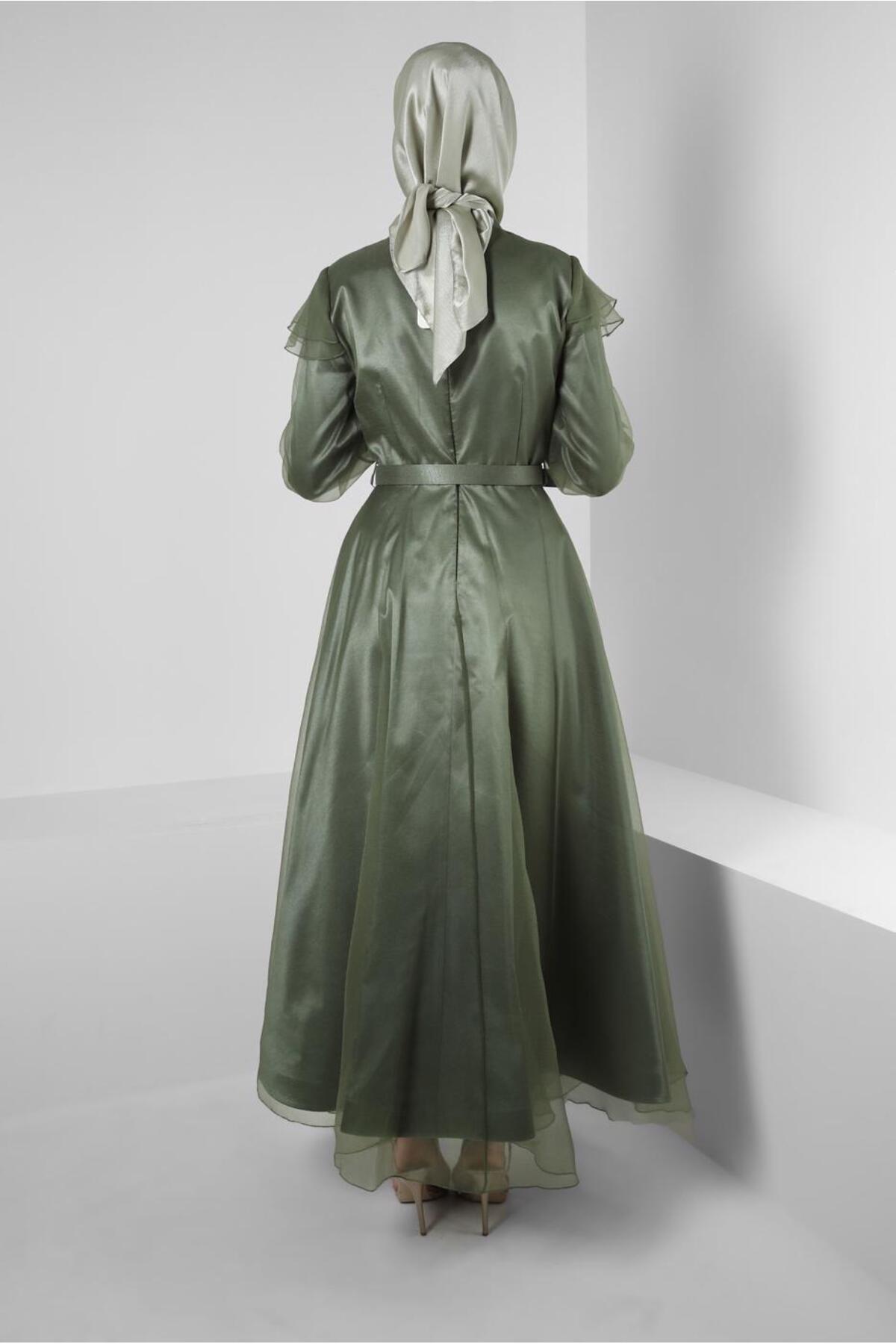 مانتو ابایا زنانه آلوینا | 23YABL0050397 Alvina - Image 3