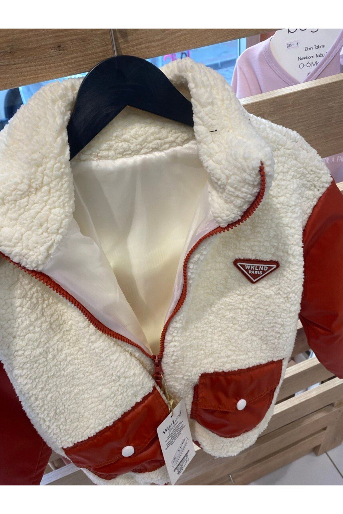 TİJK-Boys' Jacket with Plush Inside Lining on the Outside 2
