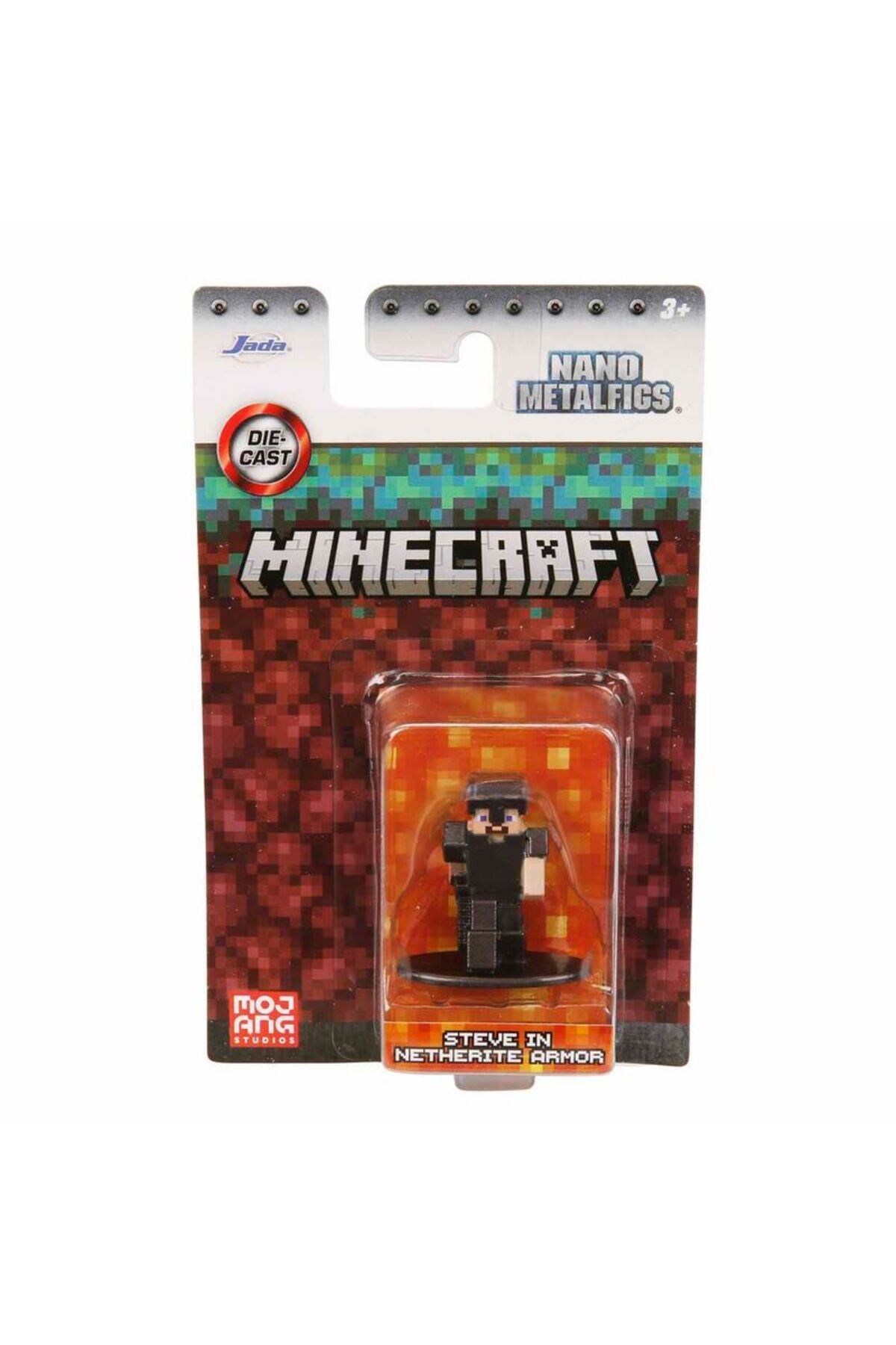 MINECRAFT-Nano Single Metal Figure Steve In Netherite Armor 2