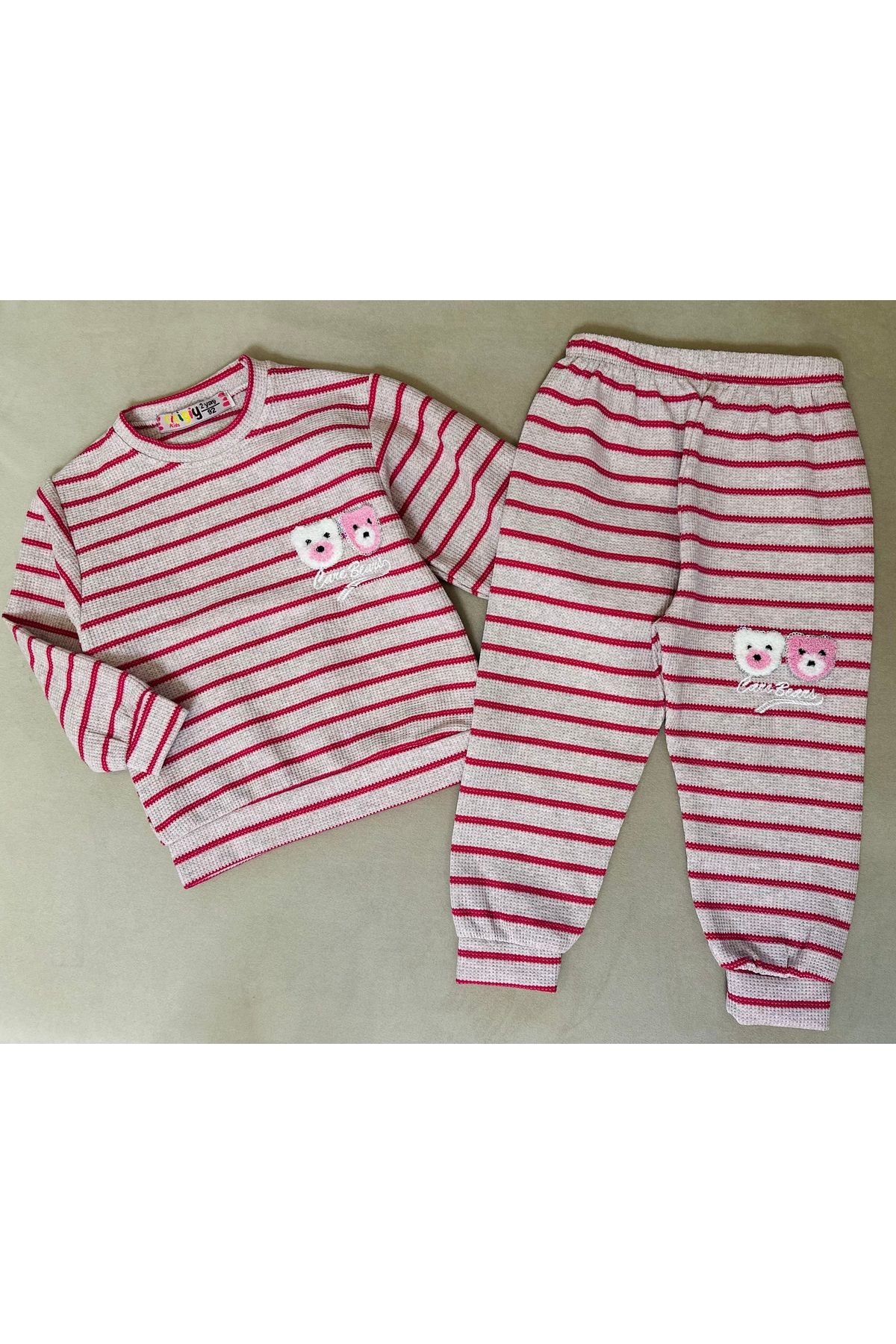 SANTRALBEBE Costum Sezonier Cu Dungi Pentru Fete Femeie - 5 ani