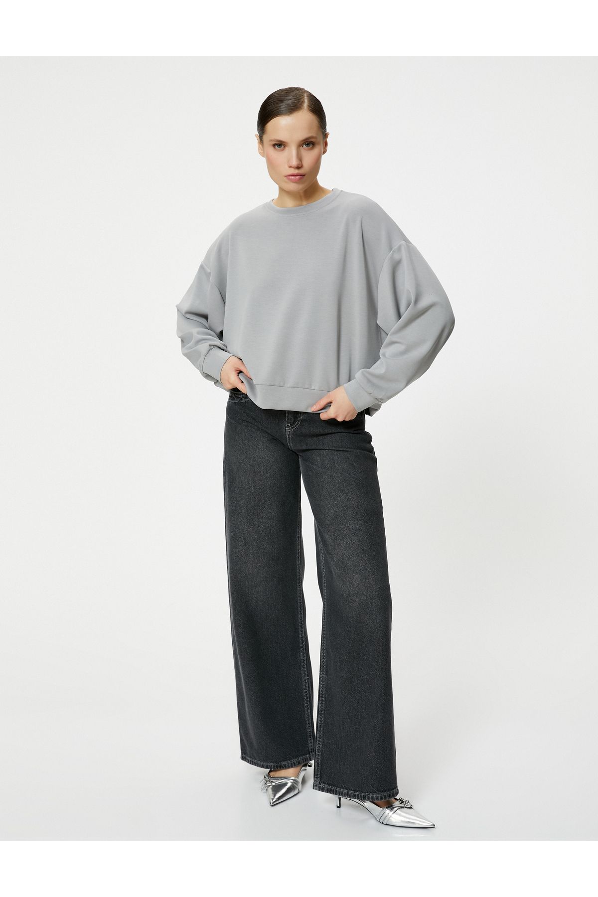 Sweatshirt پایه Crew Neck Modal Blended
