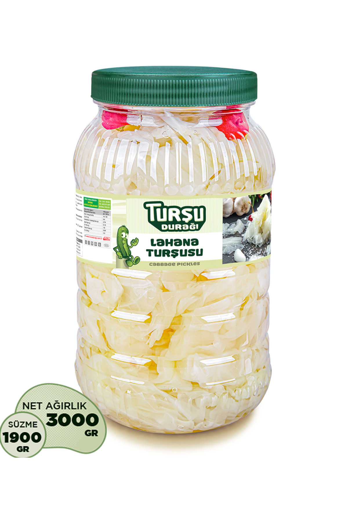 TURŞU DURAĞI Lahana Turşusu | 3 Kg