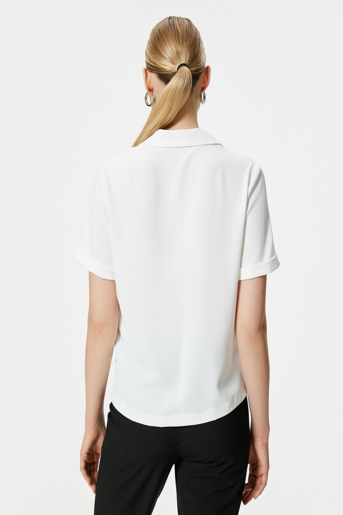 Koton-Women's White Shirt 4
