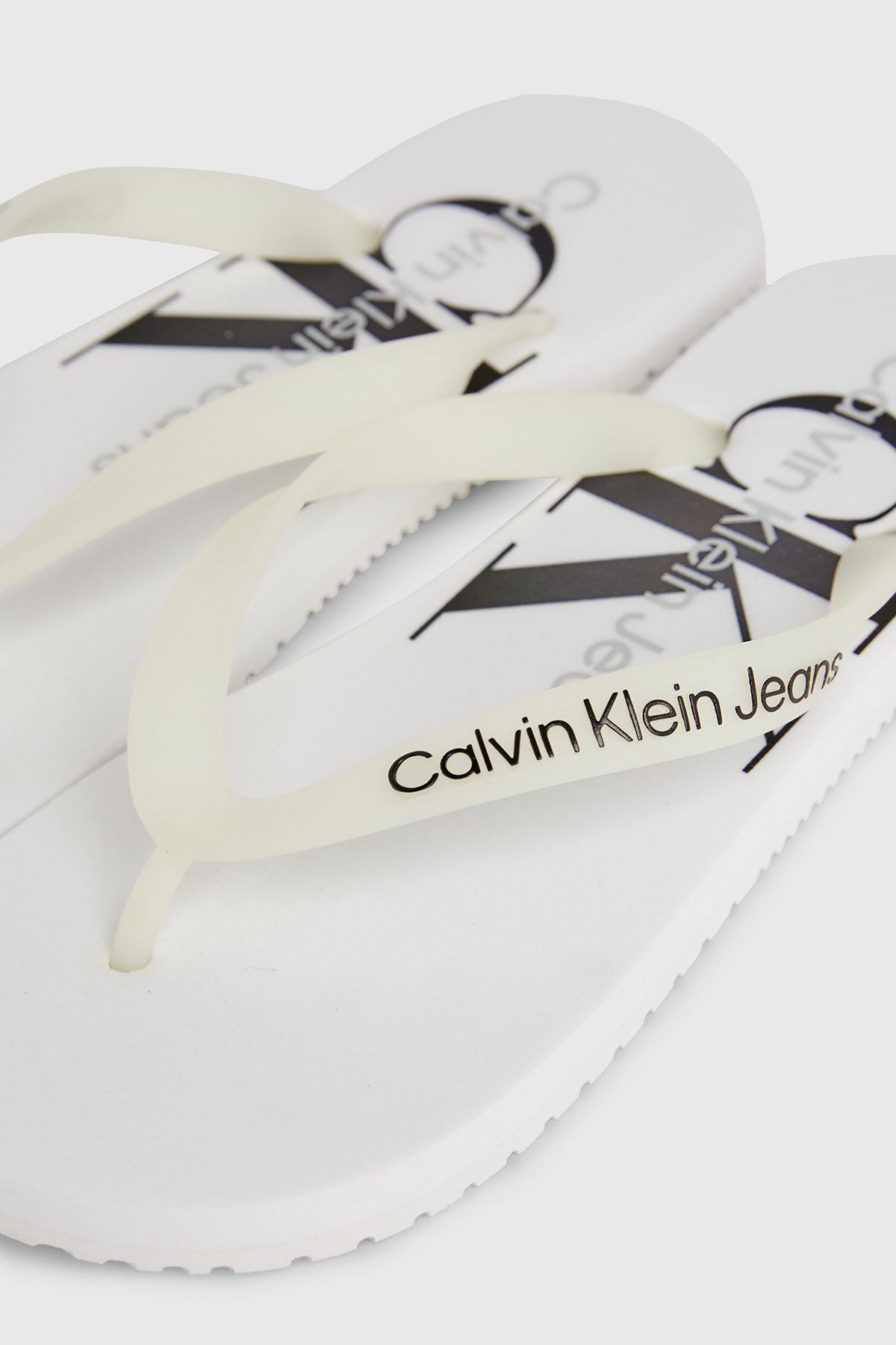 دمپایی سفید زنانه دختر اورجینال Calvin Klein