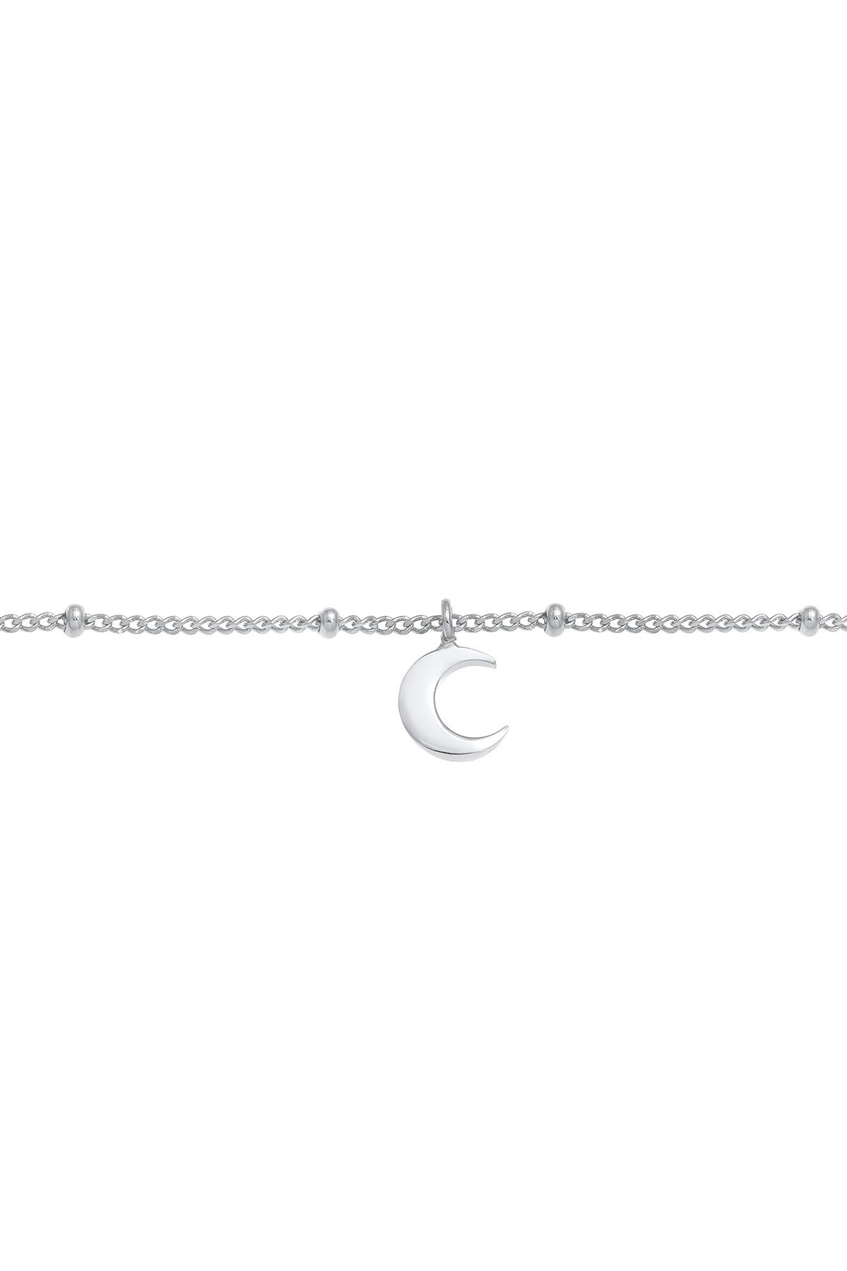 ELLI-Halskette Gerdanlık Kugelkette Halbmond Astro 925 Gümüş 2