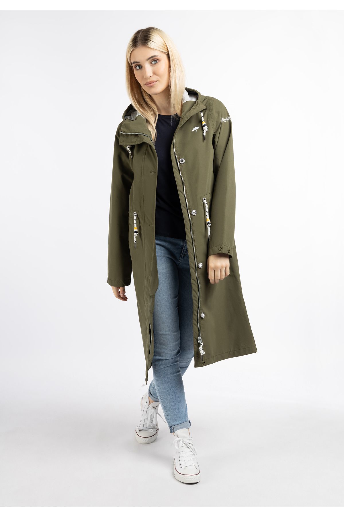 Schmuddelwedda regenmantel khaki