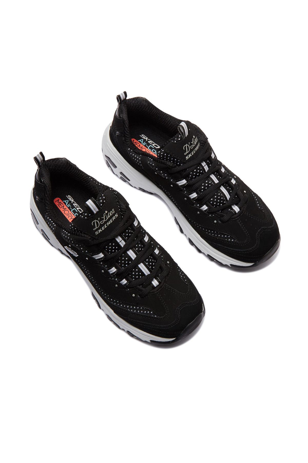 Skechers 13142 Bkw D Lites Women s Casual Sneakers