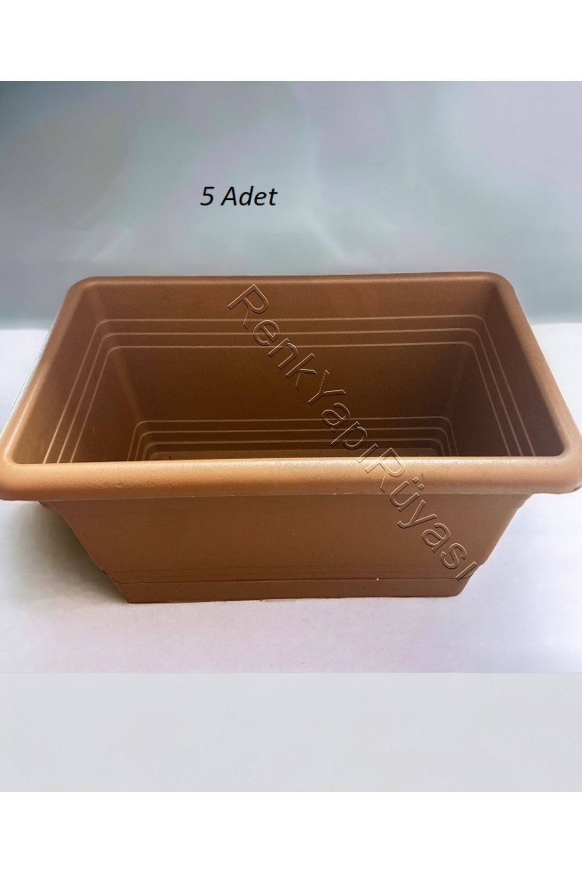 RENK YAPI RÜYASI SAKISI, FIRANSIZ BALKON SAKSISI KÜÇÜK BOY, 5 LT, 30*19*18 TOPRAK RENK