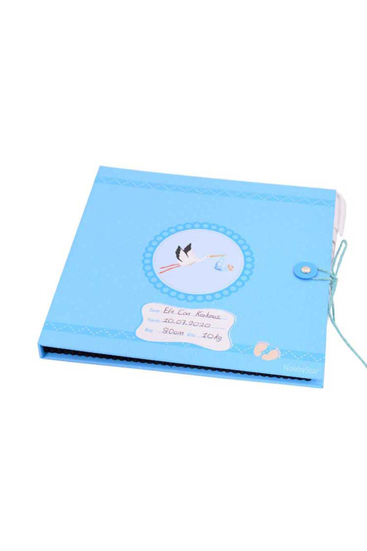 Nobbystar Erkek Bebek Anı Defteri 12 Yaprak İsimli + Jel Kalem Hediyeli fotoğrafı 3 (önizleme)