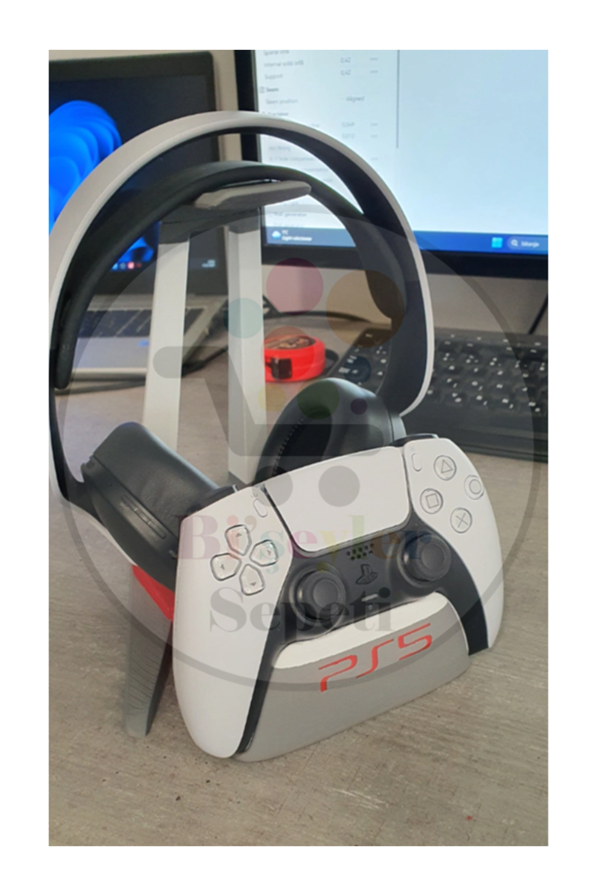 Ps5 - Playstation 5 -uyumlu Gamepad Dualsense Kol Ve Pulse Kulaklık Stand Aparat