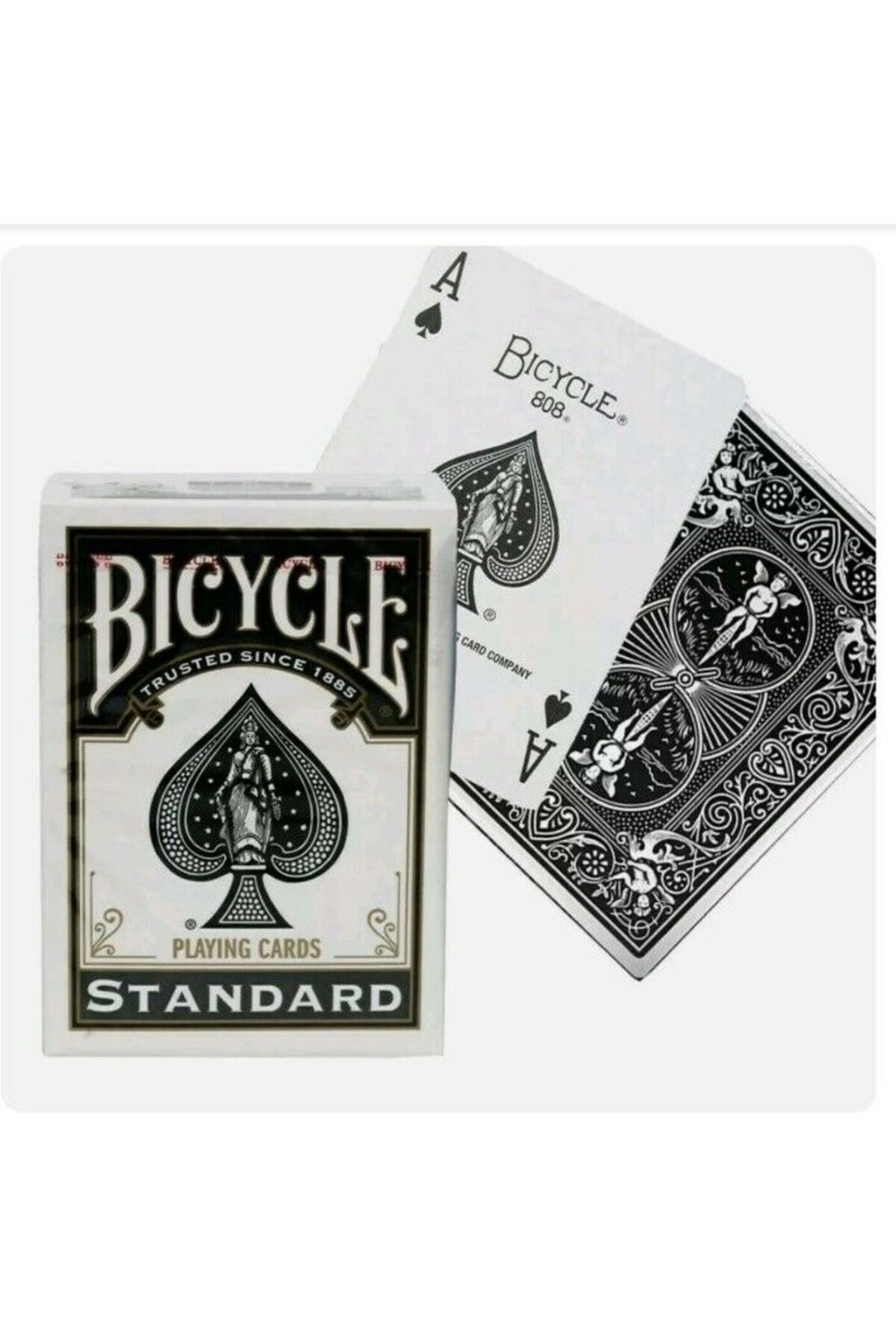 Bicycle-Black Standard Bicycle Game Card 5