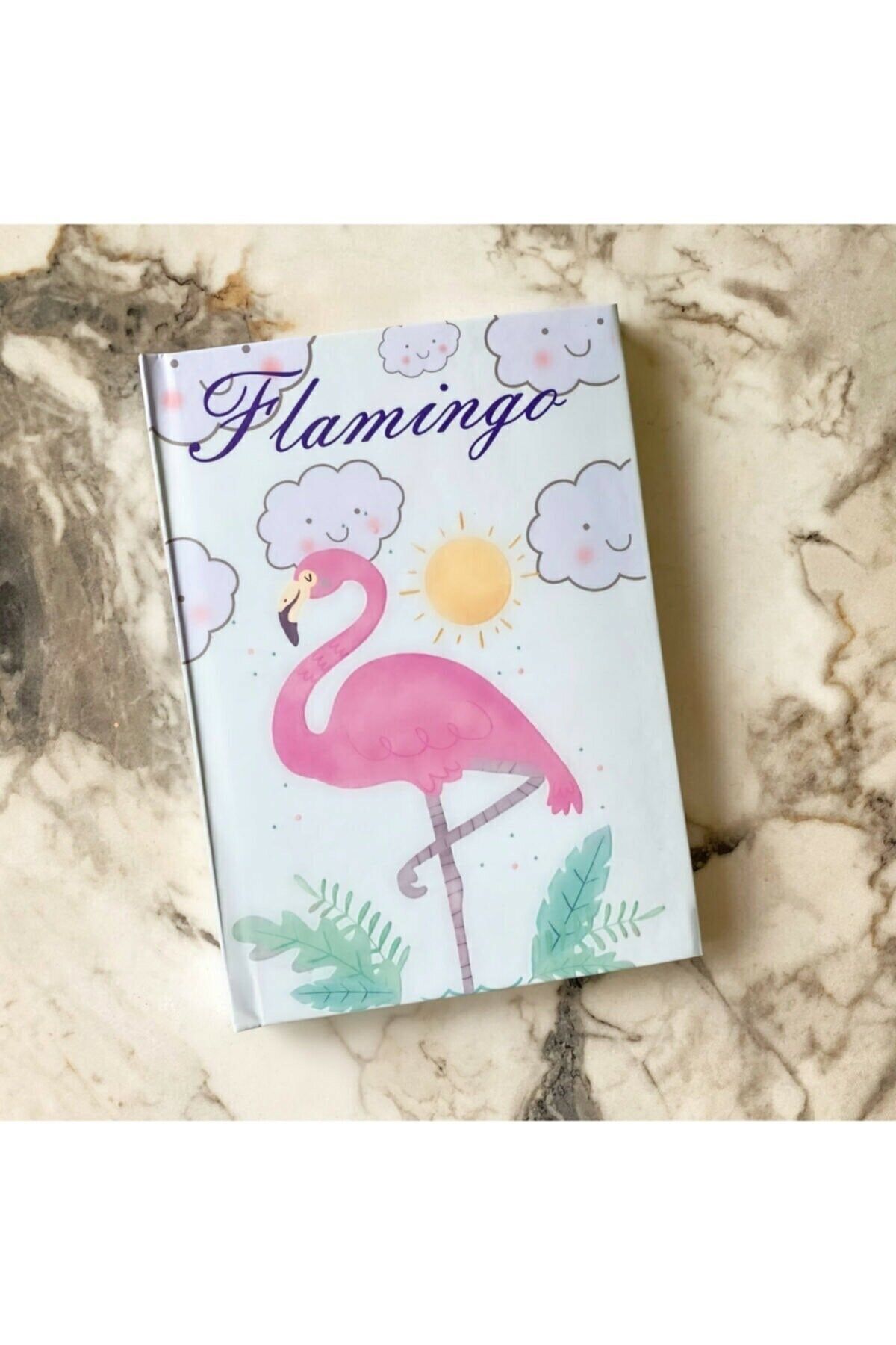 Lexi Bella-Flamingo Patterned Unlined Dotted Notebook 4