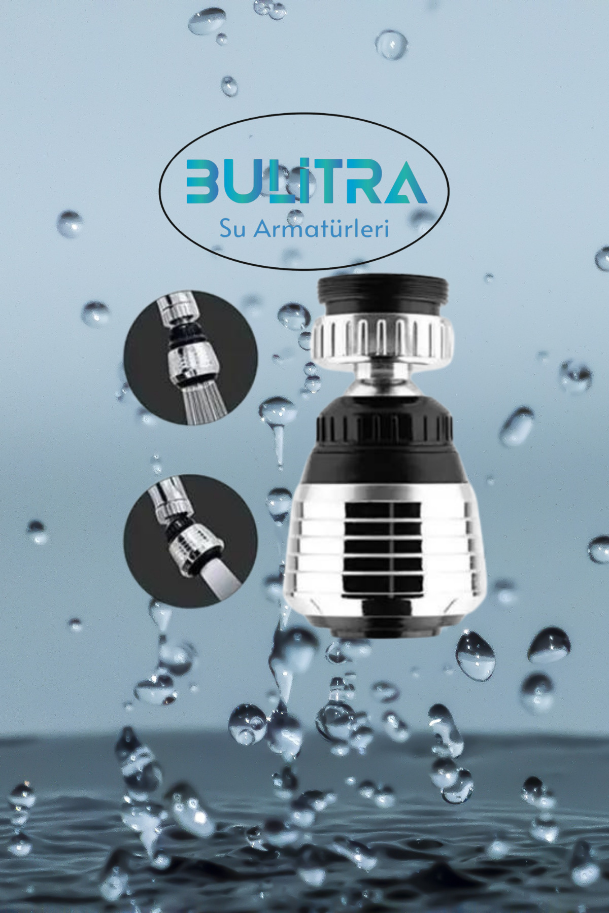 Mini 2 Function Faucet Head Sprinkler Rotatable Movable Kitchen Sink Faucet with Aerator