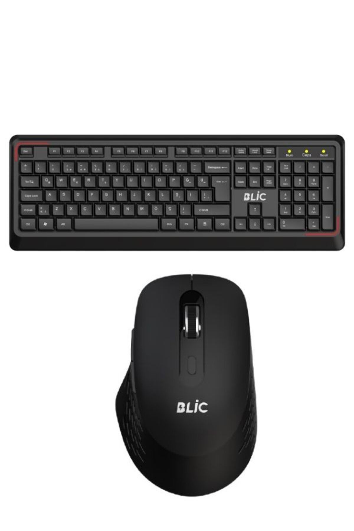 Bkb7 Siyah Ev Ofis Iş Yeri 2.4 Ghz Kablosuz Klavye Mouse Seti