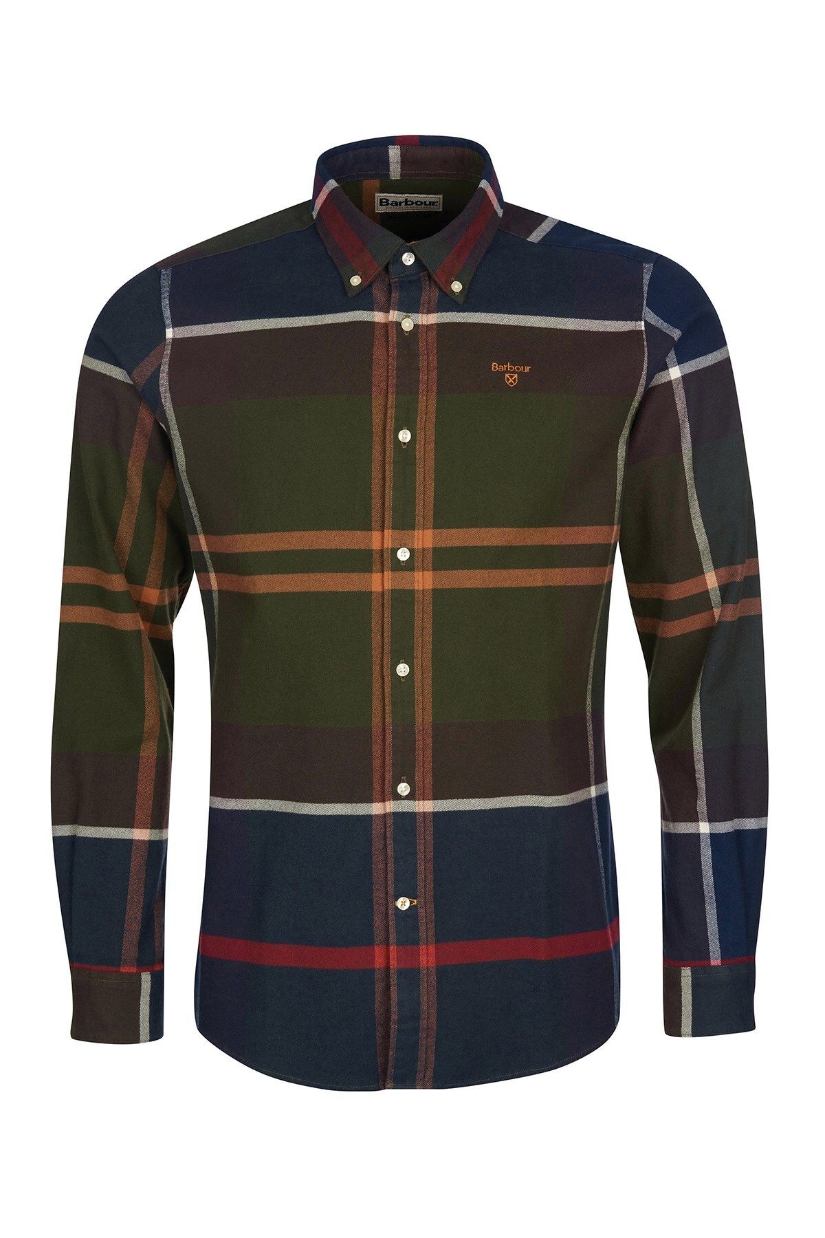 Green barbour shirt deals