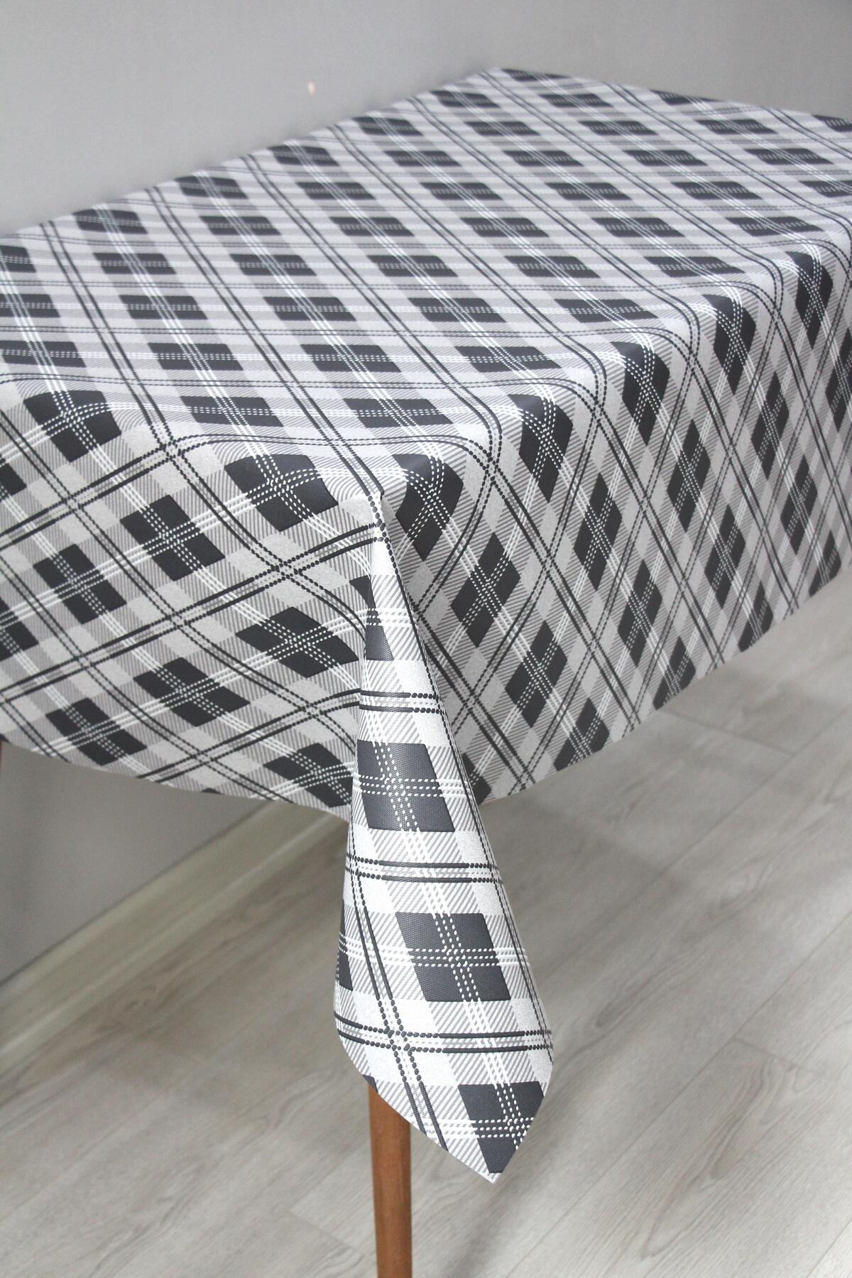 Lined Wipeable Pvc Linoleum Tablecloth 1202-4
