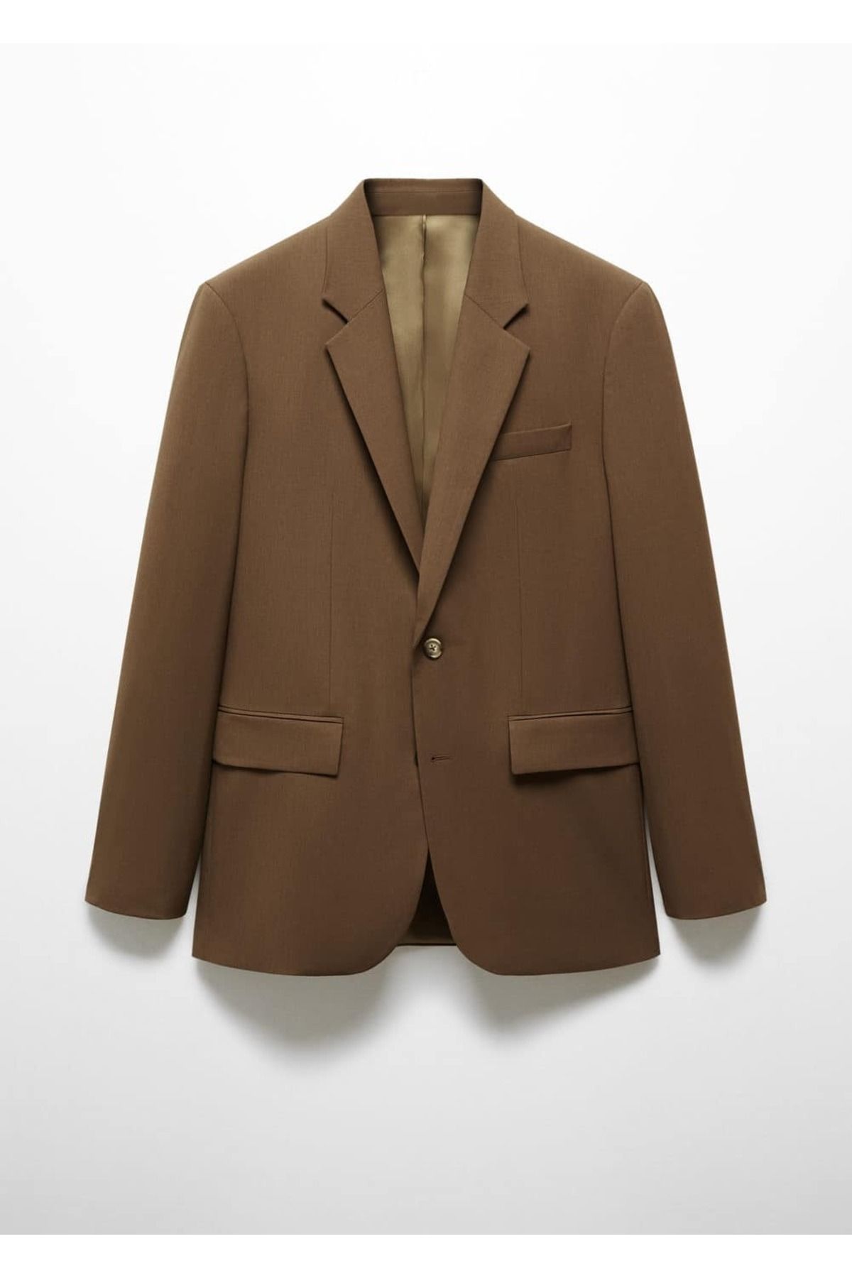 MANGO Man-Regular Cut Cold Wool Blazer Jacket 3