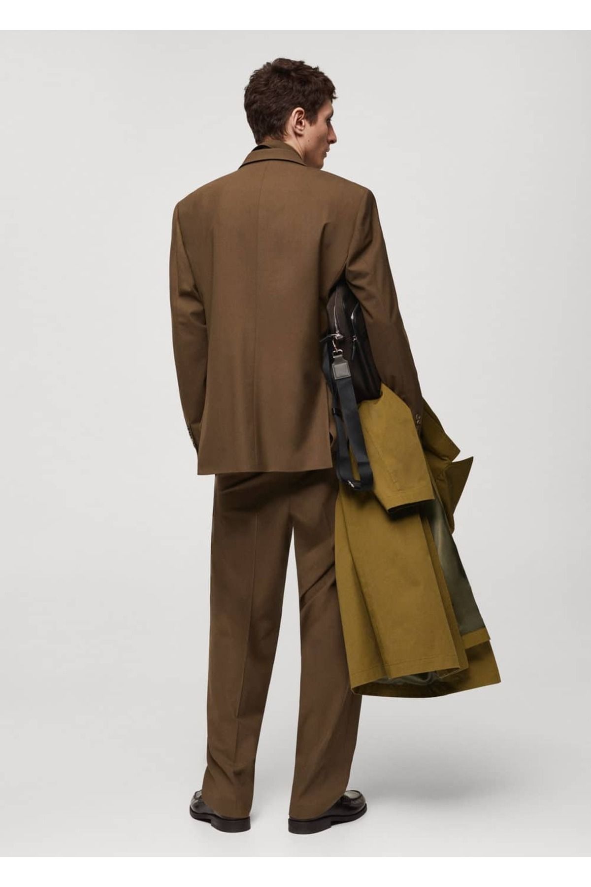 MANGO Man-Regular Cut Cold Wool Blazer Jacket 4