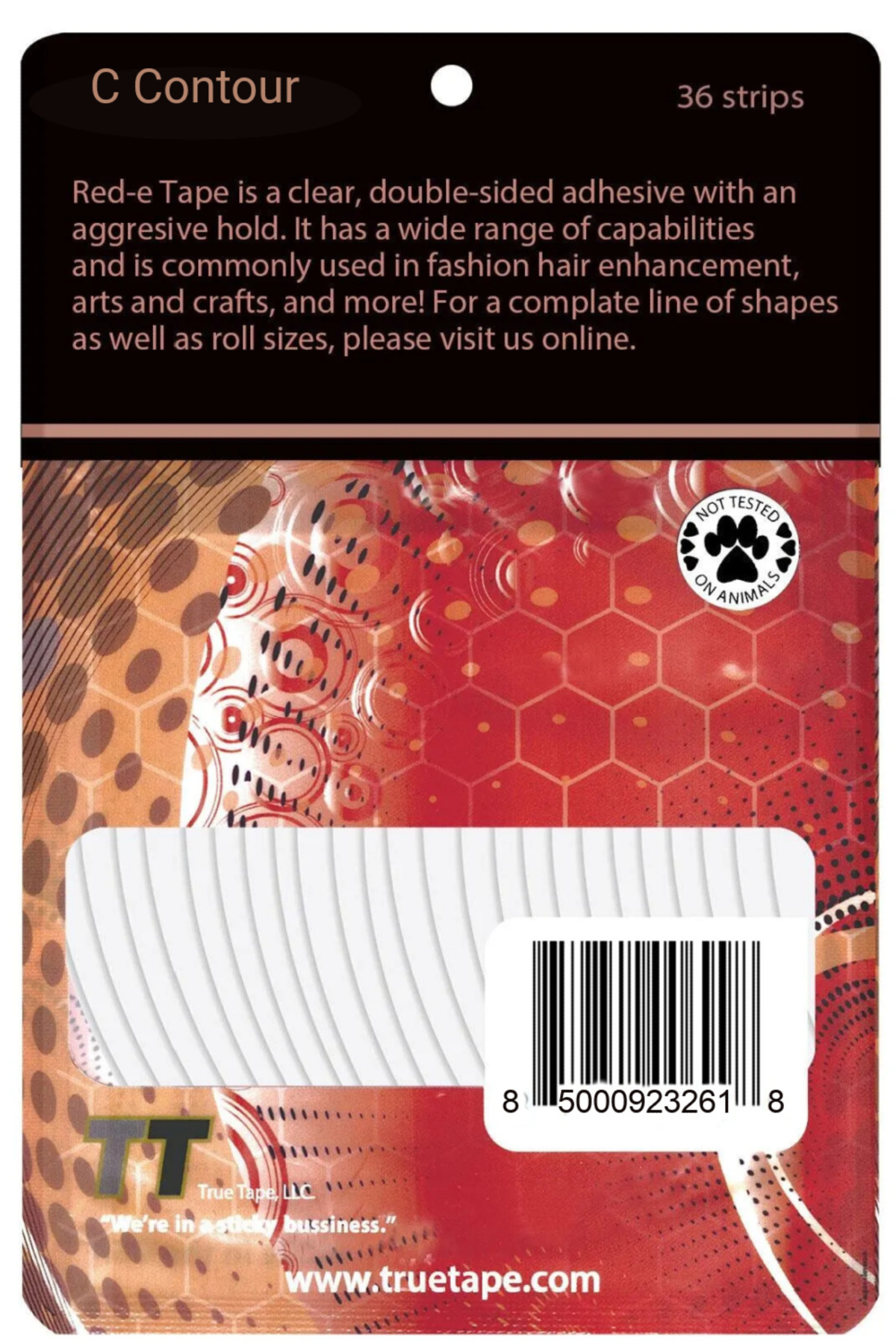 Red-e Tape™ Protez Saç Bandı Oval C (1,75 Cm X 7,5cm) 36 Adet — RD C — تصویر 2 از 3