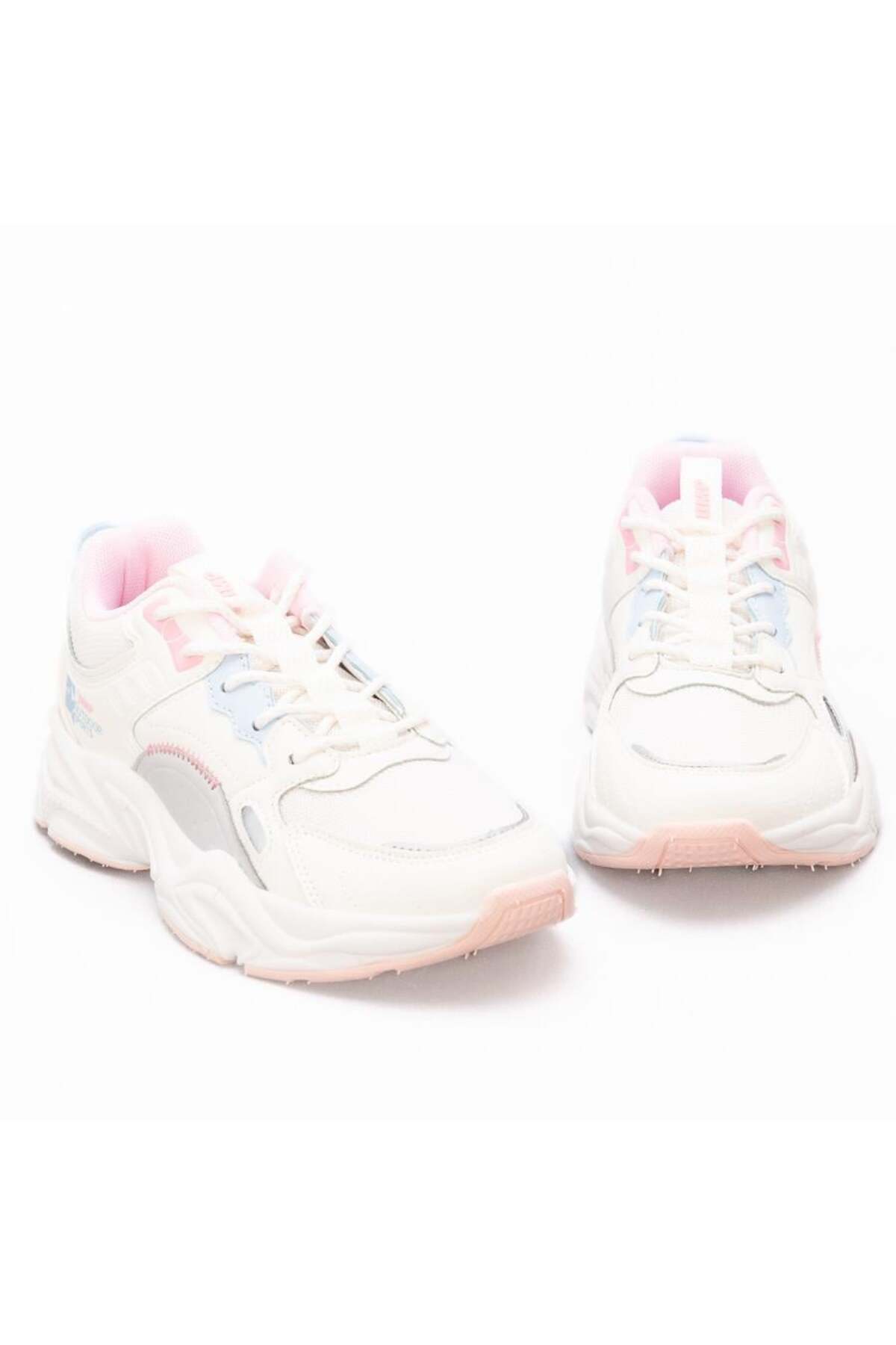 Jump 29943 Kadın Bej Pembe Renkli Bağcıklı Memory Foam Hafızalı